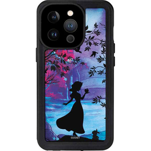 Disney Snow White Enchanted Forest Silhouette iPhone 15 Pro Waterproof Case